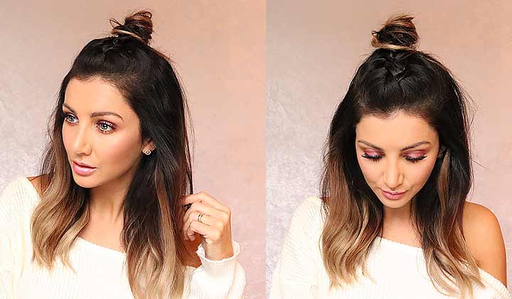 ☆TOP 5 💗 LAZY EVERYDAY HAIRSTYLES with PUFF 💗 QUICK & EASY BRAIDS & UPDO  for Long 💗 Medium HAIR - YouTube