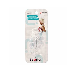 Large clear jaw clip 1pk