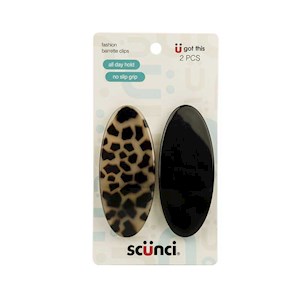 Barrettes Large Oval No Slip Grip 2pc