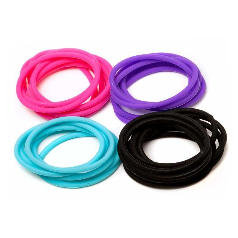 Elastics Silicone Mixed 28pc