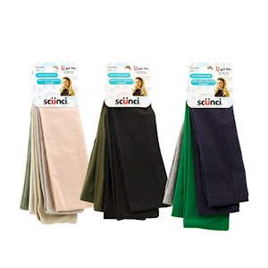 Headwraps Basic Fabric Mixed 5pc